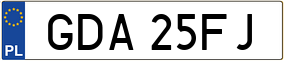 Trailer License Plate